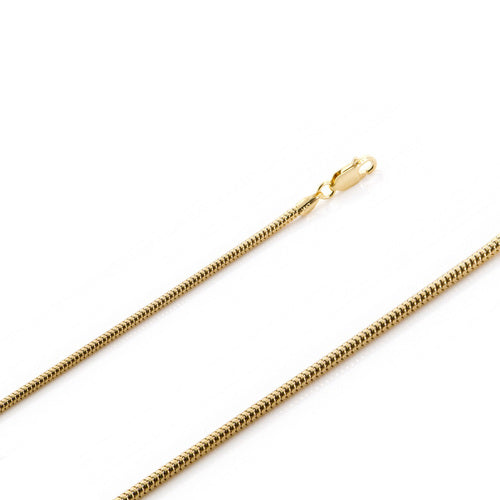 14K 2.5mm Yellow Gold Snake Necklace